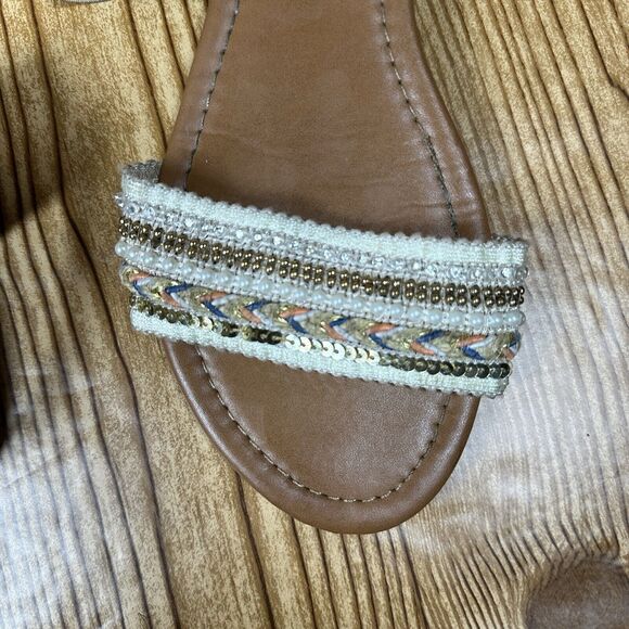 Mixit Friendship Dual Band Wedge Sandals Women’s Size 7 - Picture 8 of 11